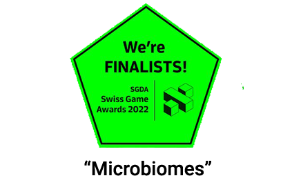 Swiss Game Awards Nominee 2022 for Microbiomes in category Serious Games