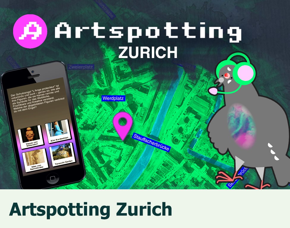 Artspotting Zürich: Mit "Artspotting Zürich" siehst du die Stadt mit neuen Augen und kannst gleichzeitig deine Liebe zur Kunst entdecken.