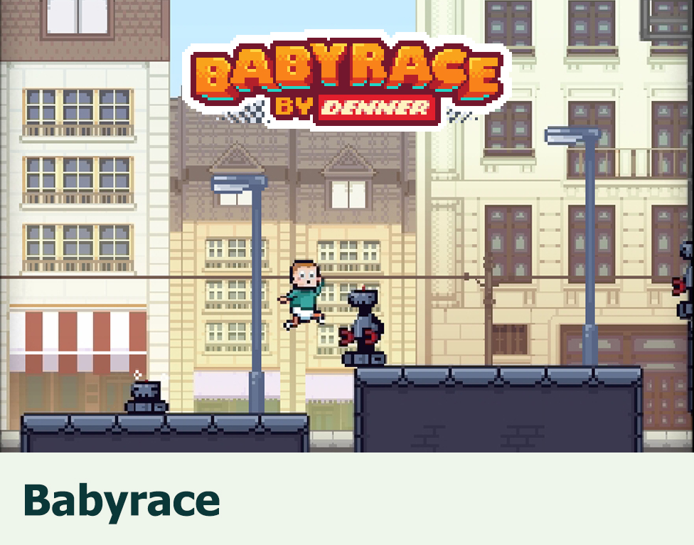 Babyrace: Jump and run through Switzerland with Babyrace!